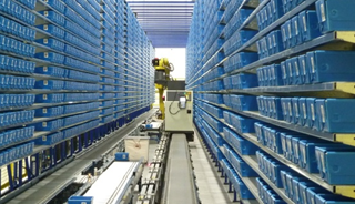 Robotic ASRS aisle