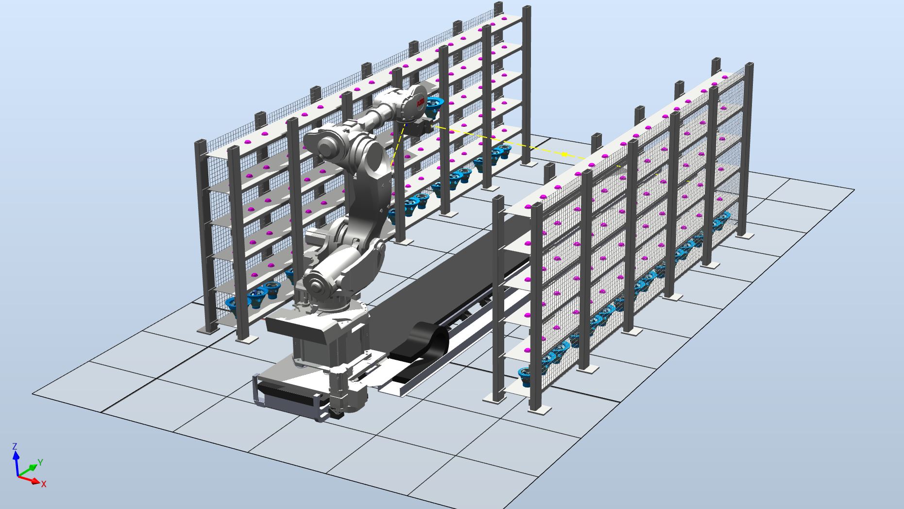 Robotic ASRS layout